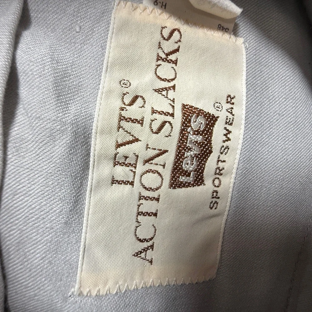 Levi's Mens 36 Blue Action Slacks Mens Vintage‎ Straight Leg Trousers